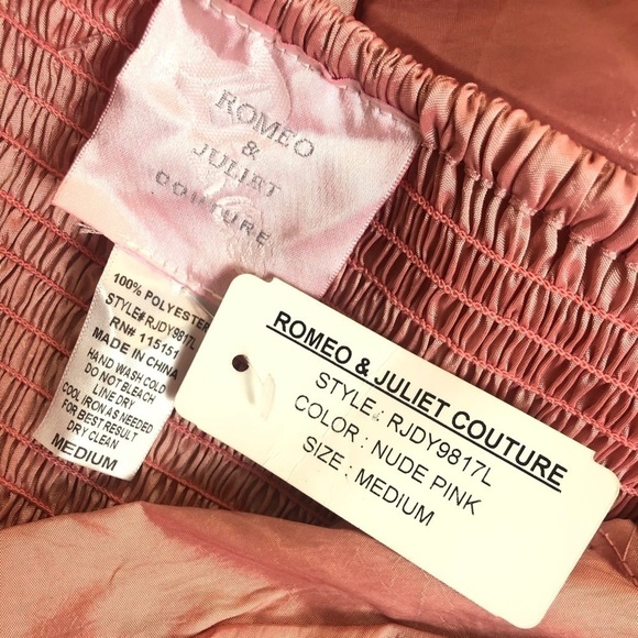 ROMEO & Juliet Couture Nude Pink Bubble Dress Size M Brand New - Picture 7 of 12